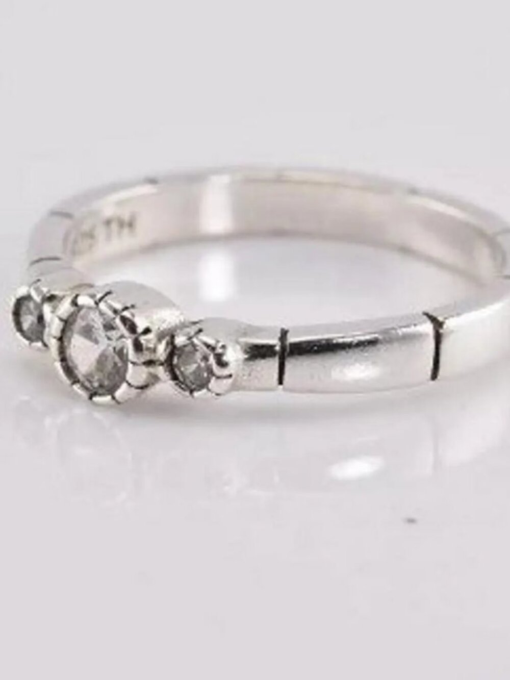Silpada Trio Cubic Zirconia Ring, R2271, Size 6